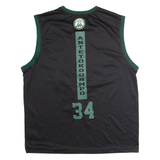 NBA Milwaukee Bucks #34 Antetokounmpo Mens Jersey Black Sleeveless USA XL
