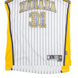 REEBOK Indiana Pacers Alternate #31 Miller Mens Jersey White Sleeveless USA L