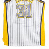 REEBOK Indiana Pacers Alternate #31 Miller Mens Jersey White Sleeveless USA L