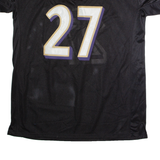 REEBOK Baltimore Ravens Alternate #27 Rice Mens Jersey Black USA V-Neck 2XL