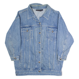 KAREN KANE Womens Denim Jacket Blue 90s L