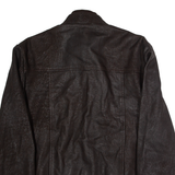 Mens Motorcycle Jacket Brown Leather XL