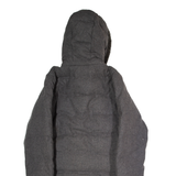 MORGAN Womens Puffer Coat Grey Wool Hooded S