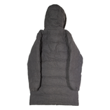 MORGAN Womens Puffer Coat Grey Wool Hooded S