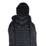 ELLESSE Womens Puffer Coat Black Hooded UK 8