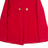 JUICY COUTURE Womens Overcoat Coat Red Wool M