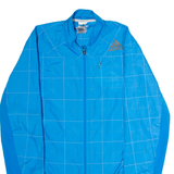 ADIDAS Mens Rain Jacket Blue Check M