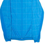 ADIDAS Mens Rain Jacket Blue Check M