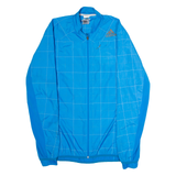 ADIDAS Mens Rain Jacket Blue Check M