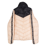 CHAMPION Womens Puffer Jacket Pink Colourblock M