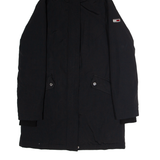 TOMMY JEANS Womens Puffer Coat Black Hooded XS
