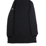 TOMMY JEANS Womens Puffer Coat Black Hooded XS