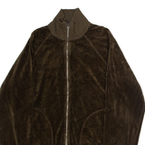 JUICY COUTURE Womens Track Jacket Green Velvet M