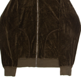 JUICY COUTURE Womens Track Jacket Green Velvet M