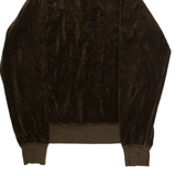 JUICY COUTURE Womens Track Jacket Green Velvet M