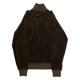 JUICY COUTURE Womens Track Jacket Green Velvet M