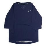 NIKE Baseball Mens Pullover Jacket Blue M