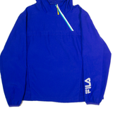 FILA Womens Pullover Jacket Blue Hooded L
