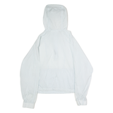 ADIDAS Womens Pullover Jacket Blue Nylon Hooded XS