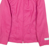 SAG HARBOUR Womens Jacket Pink Wool UK 12