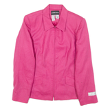 SAG HARBOUR Womens Jacket Pink Wool UK 12