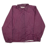 SEARS Womens Coach Jacket Purple Nylon 90s XL