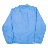 WEATHER BREAKER Mens Coach Jacket Blue Nylon 90s L