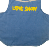 WEATHERCASTER Sherpa Lined Denim Mens Workwear Gilet Blue L