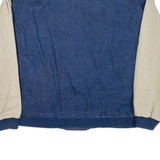 THREE RIVERS Green Bay Mens Bomber Jacket Blue USA XL