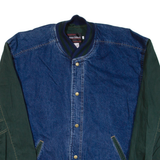 KING-SIZE Mens Bomber Jacket Blue L