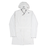 HELLY HANSEN Womens Rain Coat Grey Hooded XS