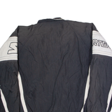 STARTER Mens Track Jacket Black Nylon 2XL