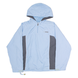 REEBOK Womens Anorak Jacket Blue Hooded UK 12