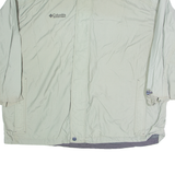 COLUMBIA Mens Rain Coat Green 2XL