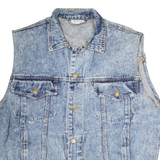 TRADERS Mens Denim Gilet Blue M