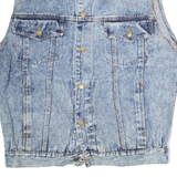 TRADERS Mens Denim Gilet Blue M