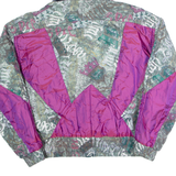 KITEX Womens Puffer Coat Purple 90s Crazy Pattern UK 18