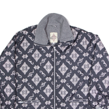 SPEEDWAY Womens Coat Black Crazy Pattern S