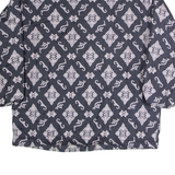 SPEEDWAY Womens Coat Black Crazy Pattern S