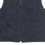 BRAVE SOUL Mens Workwear Gilet Black L