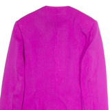 MARGHI Womens Overcoat Jacket Purple Wool M