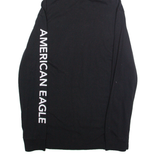 AMERICAN EAGLE Womens Black Hoodie USA S