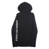 AMERICAN EAGLE Womens Black Hoodie USA S