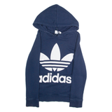 ADIDAS Womens Blue Hoodie XS