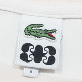LACOSTE Womens T-Shirt White 2XL
