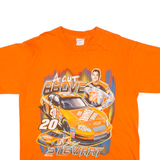 CHASE AUTHENTICS Nascar Tony Stewart Mens T-Shirt Orange USA L