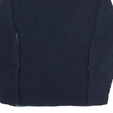 NAUTICA Mens Jumper Blue 1/4 Zip Tight Knit 2XL