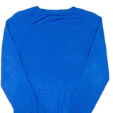 REISS Womens Jumper Blue Tight Knit 3/4 Sleeve M