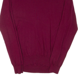 REISS Mens Jumper Maroon Tight Knit Wool 2XL