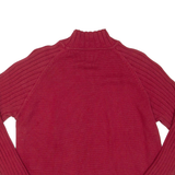 PENDLETON Womens Jumper Red High Neck Tight Knit L